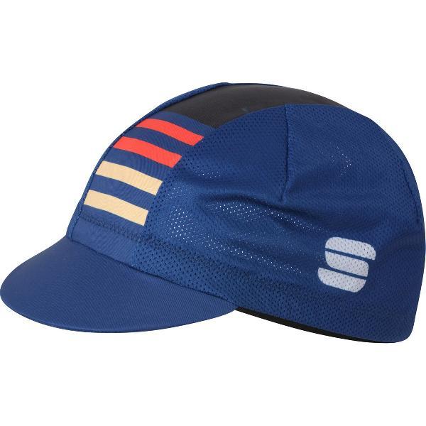 Sportful Fietspetje voor Heren Blauw Rood - SF Mate Cap-Blue T Fire Red Gold - One size