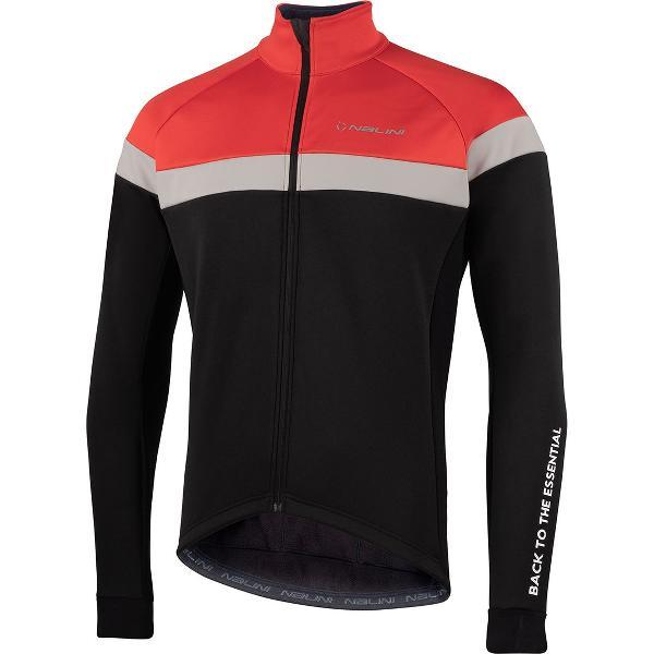 Nalini Fietsjack Heren Zwart Rood - ROAD JKT BLACK RED - XL