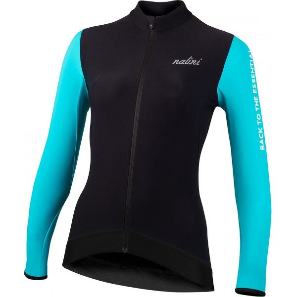 Nalini Fietsshirt lange mouwen Dames Turquoise Zwart - LS LADY FIT JERSEY TURQUOISE BLACK - L