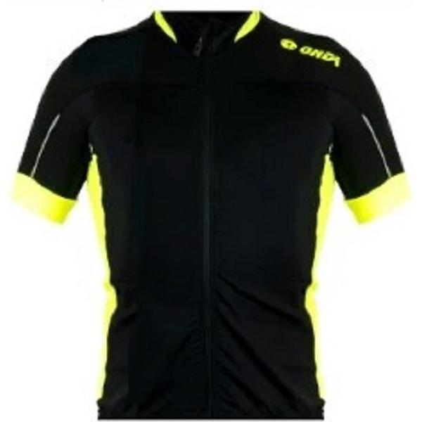 ONDA Fietsshirt korte mouw heren Zwart Fluo - Algarve 2 - XS