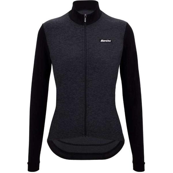 Santini Pure Jersey Met Lange Mouwen Zwart M Vrouw