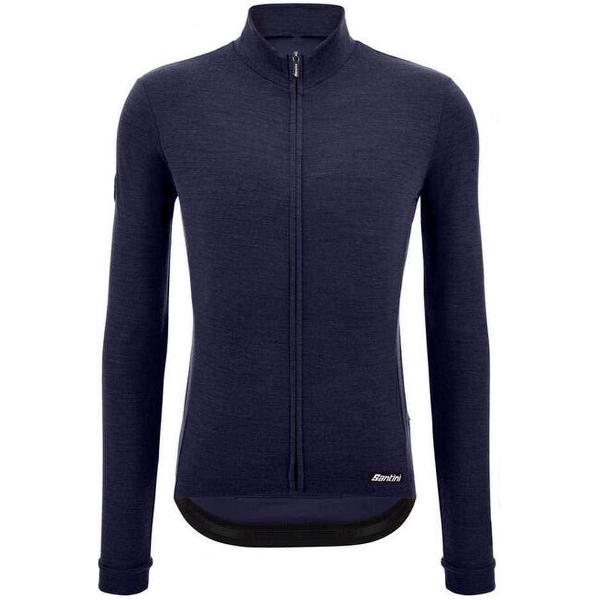 Santini Impetus Jersey Met Lange Mouwen Blauw M Man