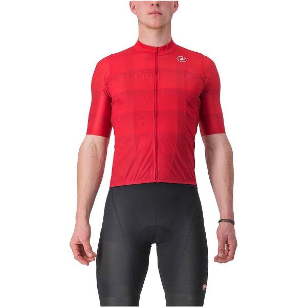 Castelli Livelli Jersey Met Korte Mouwen Rood XL Man