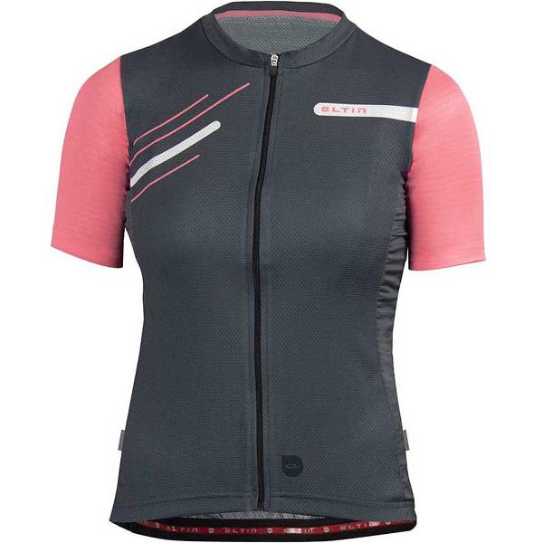 Eltin Glorious Korte Mouwen Fietsshirt Grijs,Roze 2XS Man