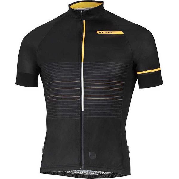 Eltin Futurisim Korte Mouwen Fietsshirt Geel,Zwart S Man