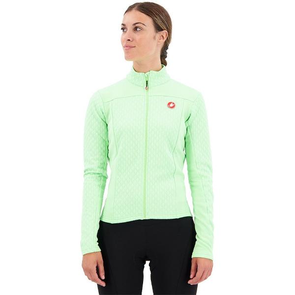 Castelli Sfida 2 Fz Jersey Met Lange Mouwen Groen S Vrouw