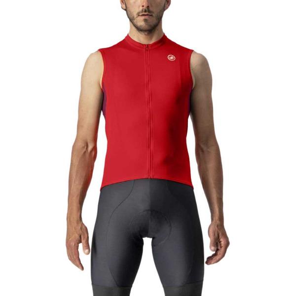 Castelli Entrata Vi Mouwloos Fietsshirt Rood 2XL Man