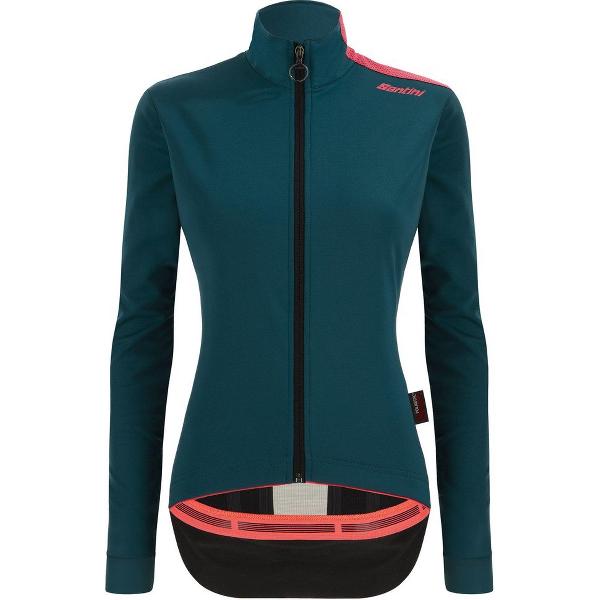 Santini Fietsjack winter Dames Petrol - Vega Multi Winter Jacket For Woman - XS