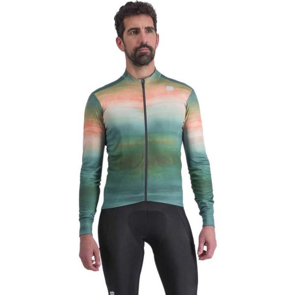 Sportful Flow Supergiara Thermal Jersey Met Lange Mouwen Groen XL Man