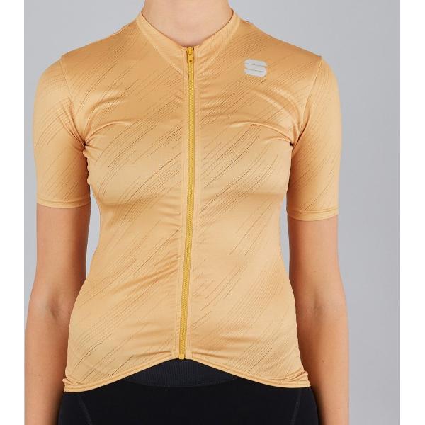 Sportful Fietsshirt korte mouwen Dames Goud - FLARE W JERSEY GOLD - M