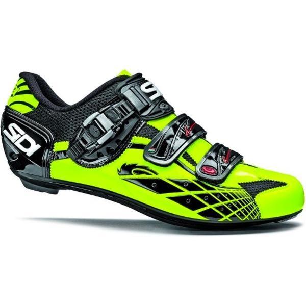 Sidi Laser fietsschoenen - carbon Zwart/geel - maat 39