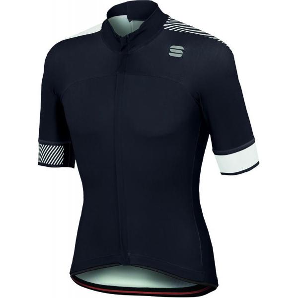 Sportful Fietsshirt korte mouwen Heren Zwart Wit / SF Bodyfit Pro Classics Jersey-Black/White-XL