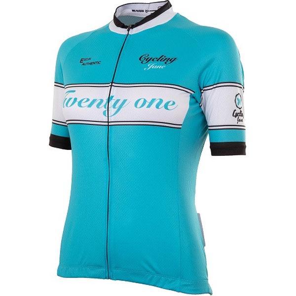 21Virages fietsshirt korte mouwen dames Michelle Turquoise Zwart - 3XL