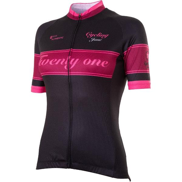 21Virages fietsshirt korte mouwen dames Michelle Zwart Bordeaux - XS