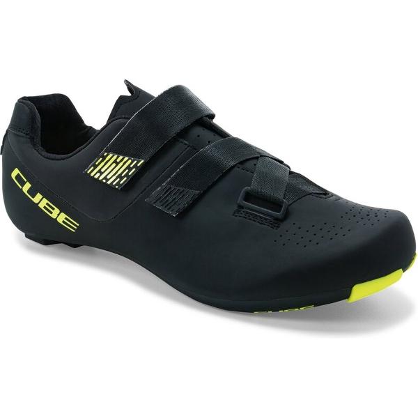 CUBE Fietsschoenen RD Sydrix - Sportschoenen - Met klittenband - Zwart/Lime - Maat 44