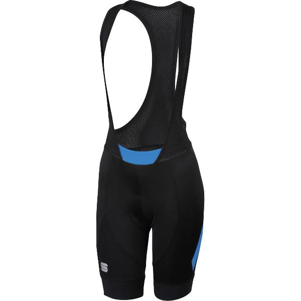 Sportful Fietsbroek met bretels - koersbroek Dames Zwart Blauw / SF Neo W Bibshort-Black/Parrot Blue - XXL