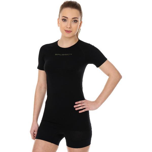 Brubeck | 3D Pro Dames Seamless - Sportshirt - Zwart - M