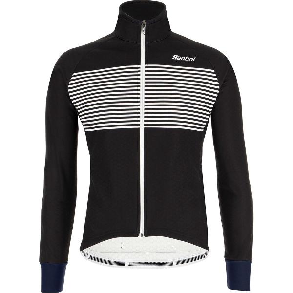 Santini Fietsjack lange mouwen Zwart Heren - Colore Winter Jacket Black - L