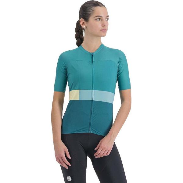 Sportful Snap Jersey Met Korte Mouwen Groen XS Vrouw