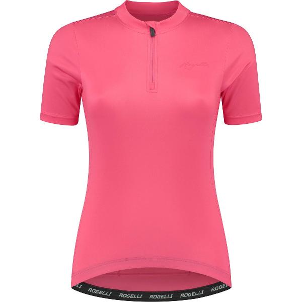 Rogelli Core Fietsshirt Dames - Korte Mouwen - Wielrenshirt - Roze - Maat XL