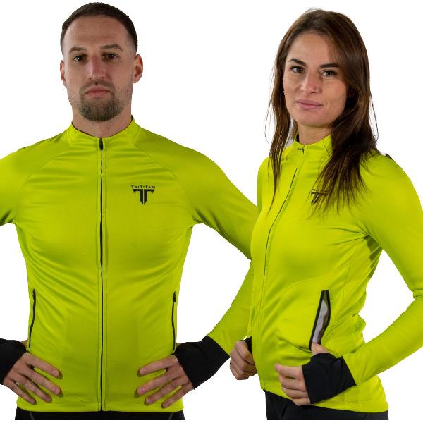 TriTiTan Thermal Jersey with 2 Front Zipper Pockets and Back Pockets - Thermische Jas - 2XS