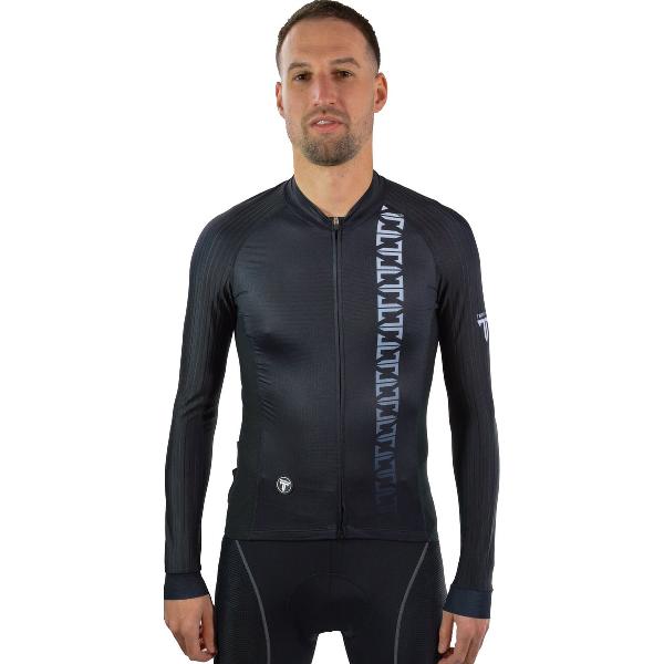 Trititan Titanium Pro Long Aero Sleeves Jersey - Fietsjas - Fietsjack - Zwart - M