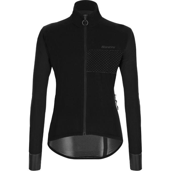 Santini Regenjack Opvouwbaar Dames Zwart - Guard Nimbus Pocketable Rainshell For Women Black - S