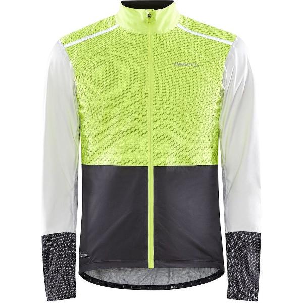 Craft Wind- en Regenjack Heren Fluo Grijs - ADV BIKE HYDRO LUMEN JACKET M FLUMINO ASH WHITE-L