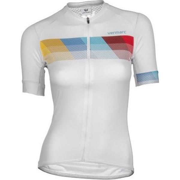 Vermarc Fietsshirt Korte mouwen Dames Wit / CHROMA Women Short Sleeves SUMMER White - M