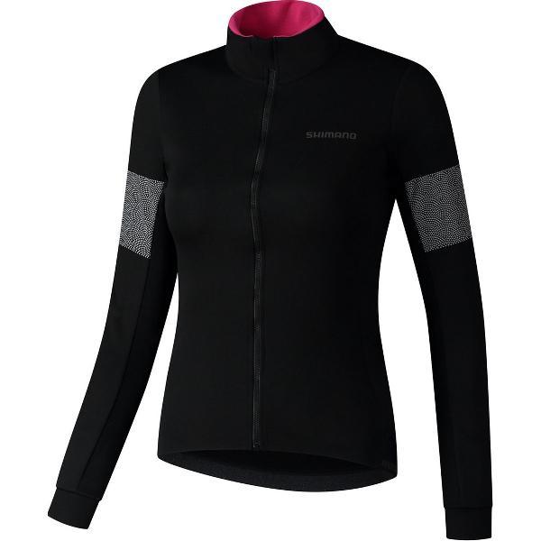 SHIMANO KAEDE ISOLEREND WINDSHIRT Fietsshirt lange mouwen dames zwart-XXL