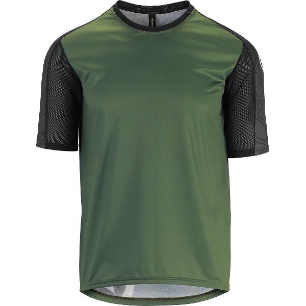 assos Trail Fietsshirt korte mouwen Heren, mugo green Maat S