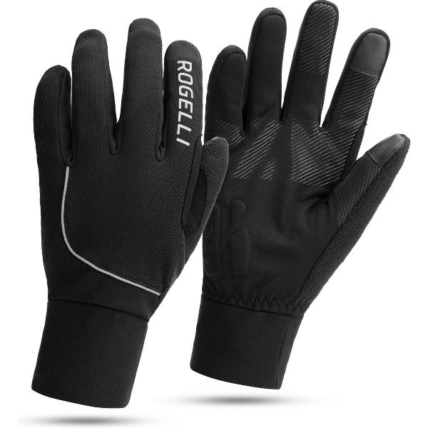 Rogelli Tocco Fietshandschoenen Winter - Heren - Winddicht - Touchscreen - Zwart - Maat S