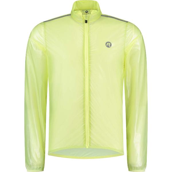 Rogelli Emergency Regenjas - Fietsregenjack - Kids - Fluor-Geel - Maat 128-140