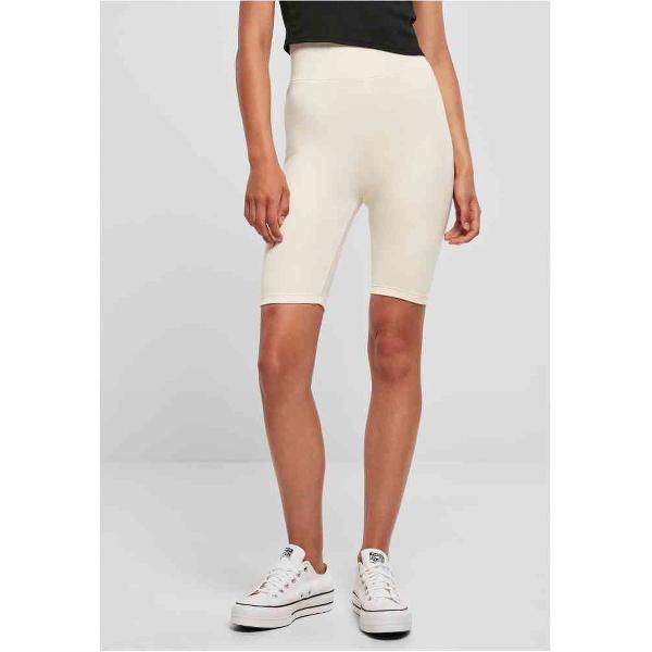 Urban Classics - High Waist Korte cycle broek - 3XL - Ivoorkleurig