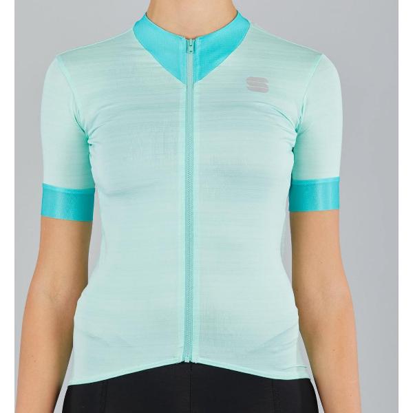 Sportful Fietsshirt Korte mouwen voor Dames Groen - SF Kelly W Short Sleeve Jersey-Acqua Green - XL