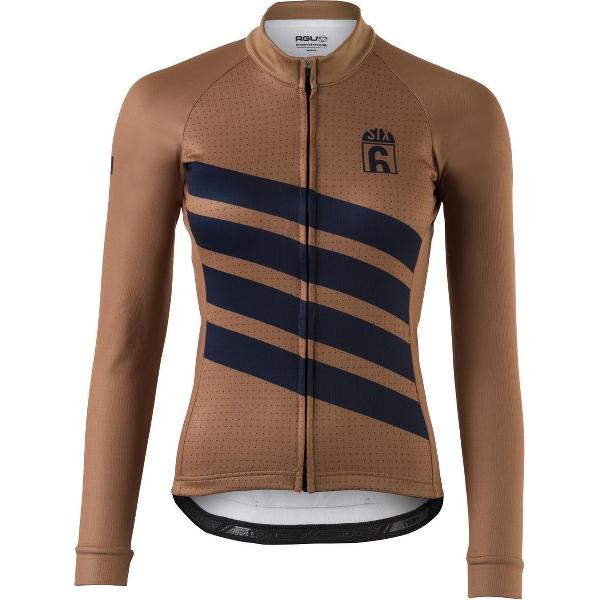 AGU Classic Fietsshirt Lange Mouwen SIX6 Dames - Bruin - XXL