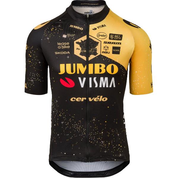 AGU Velodrome Tour de France 2023 Fietsshirt Team Jumbo-Visma Heren - Zwart - S