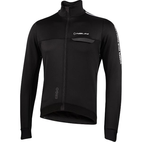 Nalini Fietsjack Heren Zwart Paars - ERGO SHIELD JKT BLACK VIOLET - XXL