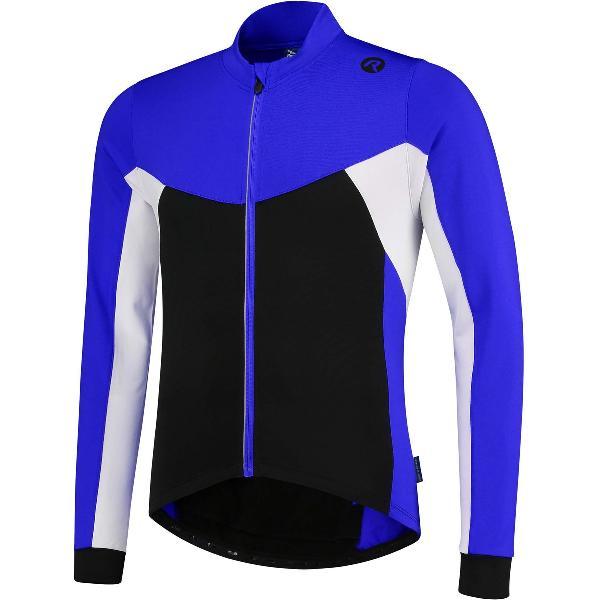 Rogelli Recco 2.0 Fietsshirt - Lange Mouwen - Heren - Zwart, Blauw, Wit - Maat XL