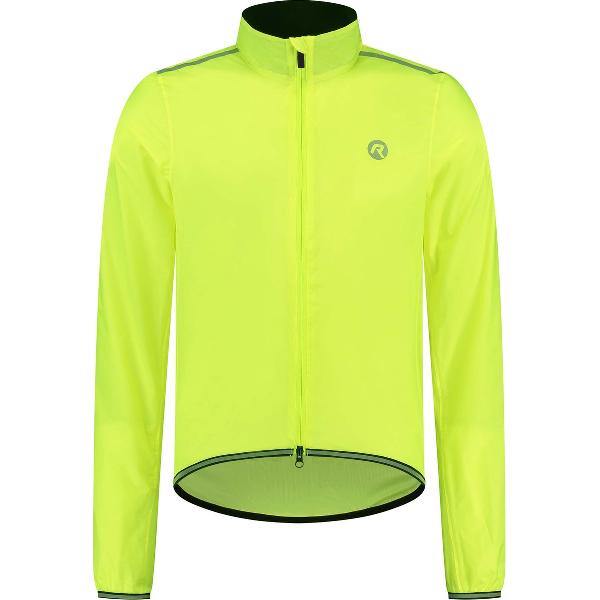 Rogelli Essential Regenjas - Fietsregenjack - Heren - Fluor-Geel - Maat M