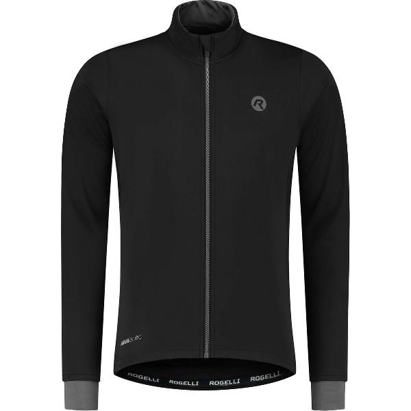 Rogelli Essential Winterjack - Fietsjack Heren - Zwart - Maat L