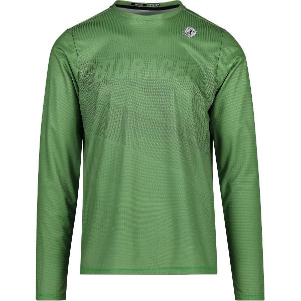 BIORACER Off-Road Fietsshirt Heren Lange Mouw - Groen - Maat XS - Fietsshirt voor mountainbiken, cyclocross & gravelrijden