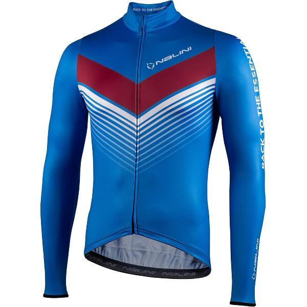 Nalini - Heren - Fietsshirt - Lange Mouwen - Wielrenshirt - Blauw - LSFITJERSEY - XXL