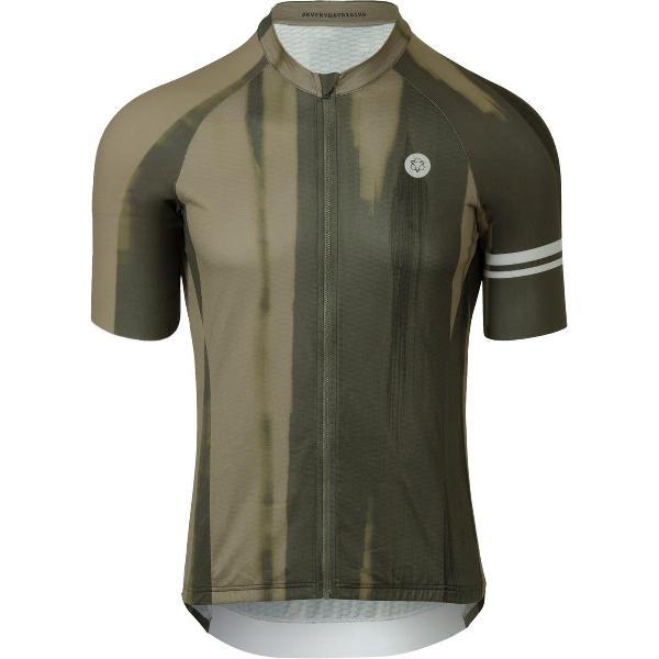 AGU Vertical Paint Fietsshirt Performance Heren - Strategy Green - M