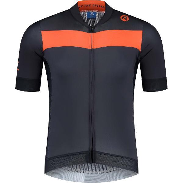 Rogelli Prime Fietsshirt - Korte Mouwen - Heren - Blauw, Oranje - Maat M