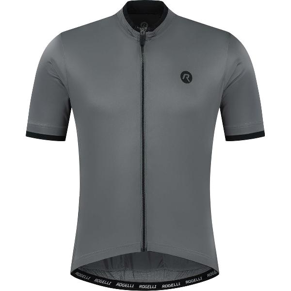 Rogelli Essential Fietsshirt - Korte Mouwen - Heren - Grijs - Maat S