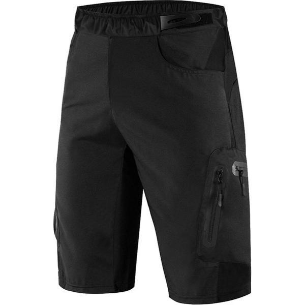 RAMBUX® - Fietsbroek Heren met Zeem - MTB Broek - Zwart - Mountainbike - Fietskleding Short - Sportbroek - Maat 3XL