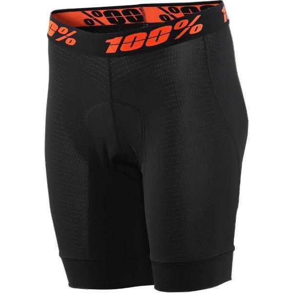 100% Dames MTB Short Crux Liner - Zwart - XL