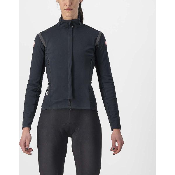 Castelli Windjack sterk waterafstotend Dames Zwart Zwart - PERFETTO RoS 2 W JACKET LIGHT BLACK BLACK - XL