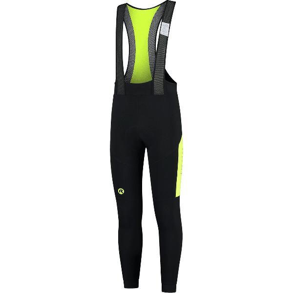 Rogelli Tyro - Fietsbroek - Bibtight - Zwart/Fluor - Maat 3XL